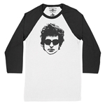 Bob Dylan Headshot Baseball T-Shirt