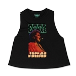 Etta James Red Sequin Racerback Crop Top - Women's