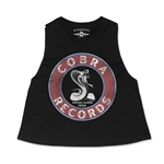 Cobra Records Snake Racerback Crop Top - Women's