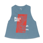 Miles at the Monterey Jazz Fest 1964 Racerback Crop Top - Women's