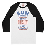 Sun Records Elvis Live at Tupelo Baseball T-Shirt
