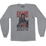 Jerry Lee Lewis x Sun Records Poster Long Sleeve T-Shirt