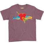 Tom Petty and the Heartbreakers Flying V Logo Youth T-Shirt - Lightweight Vintage Children
