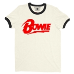 Red David Bowie Diamond Logo  Ringer T-Shirt