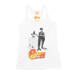 David Bowie with Dog Racerback Tank - Women's