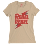 David Bowie Rebel Rebel Ladies T Shirt - Relaxed Fit