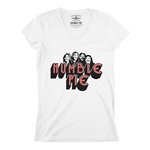 Humble Pie Band Silhouette V-Neck T Shirt - Women's