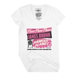 James Brown Famous Flames Tour V-Neck T Shirt - Women's