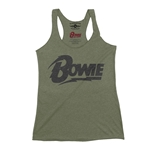 Black David Bowie Diamond Logo Racerback Tank - Women's