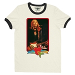 Tom Petty Red Guitar Ringer T-Shirt