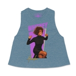Whitney Houston 80s Vibes Racerback Crop Top - Women's