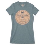Black Swan Down Home Blues Vinyl Ladies T Shirt - Relaxed Fit
