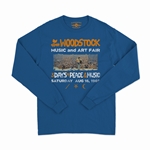 Woodstock Ticket & Symbol Shirt Long Sleeve T-Shirt