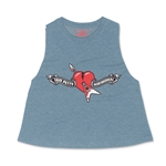 Tom Petty Hard Lines Logo Racerback Crop Top - Women's