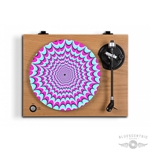 Graphic Optical Illusion Comic Punch Turntable Slip Mat