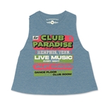 Green Club Paradise Memphis Racerback Crop Top - Women's