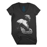 Graphic Son House Contrast V-Neck T Shirt - Women's