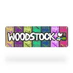 Woodstock Ticket Rainbow Aluminum Sign - 6 x 18 in