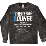 Theresa's Lounge Chicago Long Sleeve T-Shirt - Black Mineral Wash