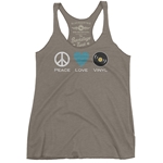 Peace Love Vinyl Racerback Tank - Women's