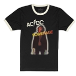 AC/DC Powerage Album Cover Ringer T-Shirt
