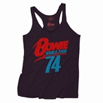 David Bowie '74 Vintage Tour Racerback Tank - Women's