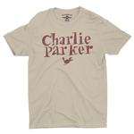 Charlie Parker Mauve Logo T-Shirt - Lightweight Vintage Style
