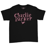 Charlie Parker Mauve Logo Youth T-Shirt - Lightweight Vintage Children & Toddlers