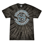 Steppenwolf Round Logo Tie-Dye T-Shirt - Black