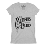 The Memphis Blues V-Neck T Shirt - Women's