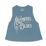 The Memphis Blues Racerback Crop Top - Women's