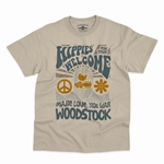 Hippies Welcome Love Woodstock T-Shirt - Classic Heavy Cotton