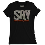 Stevie Ray Vaughan Reflective SRV Ladies T Shirt - Relaxed Fit