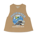 FOREIGNER '78 Vintage Tour Racerback Crop Top - Women's