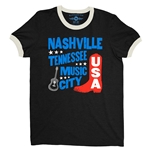 Nashville Music City USA Ringer T-Shirt