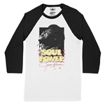 James Brown SOUL POWER Baseball T-Shirt