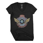 38 Special Wings Logo V-Neck T Shirt - Women's