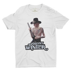 Johnny Winter Ltd T-Shirt - Lightweight Vintage Style