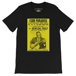 Howlin Wolf at Club Paradise T-Shirt - Lightweight Vintage Style