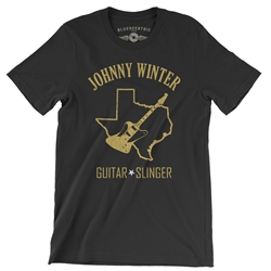 Texas Johnny Winter T Shirt - Lightweight Vintage Style