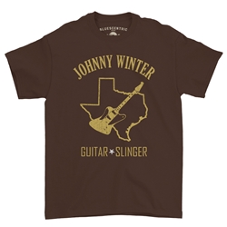 Texas Johnny Winter T-Shirt - Classic Heavy Cotton