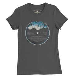 Johnny Winter Vinyl Record Ladies T Shirt