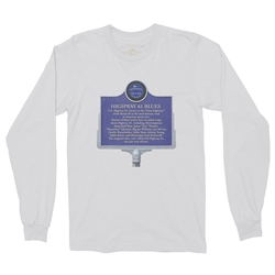 Highway 61 Mississippi Blues Trail Long Sleeve T-Shirt