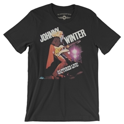 Johnny Winter Captured Live T-Shirt - Lightweight Vintage Style