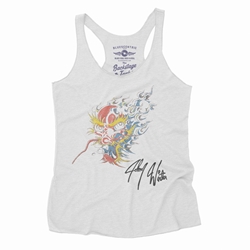 Johnny Winter Screamin Demon Tattoo Racerback Tank - Women's