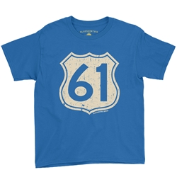 Highway 61 Youth T-Shirt - Lightweight Vintage Children & Toddler