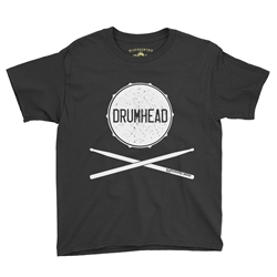 Drumhead Youth T-Shirt - Lightweight Vintage Children & Toddlers