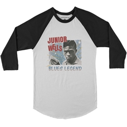 Junior Wells Blues Legend Baseball T-Shirt