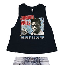 Junior Wells Blues Legend Racerback Crop Top - Women's