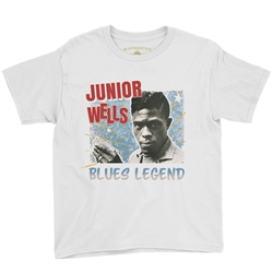 Junior Wells Blues Legend Youth T-Shirt - Lightweight Vintage Children & Toddlers